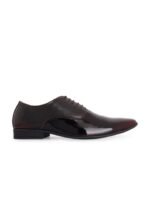 Style Shoes Men Maroon Lace Up Formal Oxford Shoes