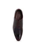 Style Shoes Men Maroon Lace Up Formal Oxford Shoes