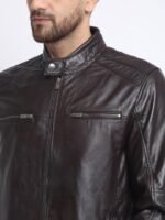 Teakwood Leathers Men Leather Water Resistant Biker Jacket