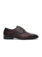 Teakwood Leathers Men Textured Leather Formal Oxfords