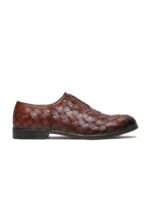 Teakwood Leathers Men Textured Leather Formal Oxfords