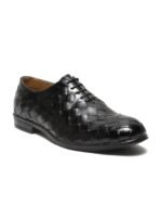 Teakwood Leathers Men Textured Leather Formal Oxfords