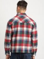 THE BEAR HOUSE Men Checkered Relaxed Fit Shacket