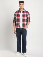 THE BEAR HOUSE Men Checkered Relaxed Fit Shacket