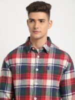THE BEAR HOUSE Men Checkered Relaxed Fit Shacket