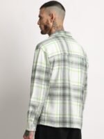 THE BEAR HOUSE Men Checkered Relaxed Fit Shacket