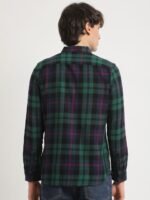 THE BEAR HOUSE Men's Checked Slim Fit Casual Shirt