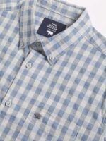 THE BEAR HOUSE Slim Fit Tartan Checked Button Down Collar Pure Cotton Casual Shirt