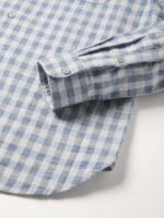 THE BEAR HOUSE Slim Fit Tartan Checked Button Down Collar Pure Cotton Casual Shirt