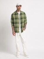 THE BEAR HOUSE Tartan Checked Flannel Casual Pure Cotton Shirt