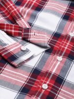 The Indian Garage Co Men Red Comfort Tartan Checks Checked Casual Shirt