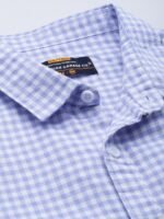 The Indian Garage Co Men Slim Fit Gingham Checks Opaque Casual Shirt