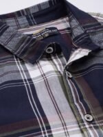 The Indian Garage Co Men Tartan Checked Casual Shirt