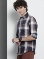 The Indian Garage Co Men Tartan Checked Casual Shirt