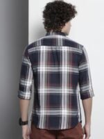 The Indian Garage Co Men Tartan Checked Casual Shirt