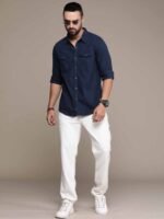 The Roadster Life Co. Solid Pure Cotton Casual Shirt