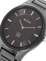 Titan Edge Ceramic Men Quartz with Diamonds Analogue Watch 1696NC12