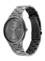 Titan Men Grey Dial & Gunmetal Toned Straps Analogue Watch 90142QM02