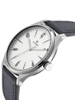 Titan Men Silver-Toned Analogue Leather Watch 1802SL02