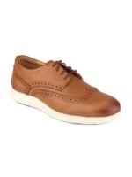 TOP BRASS Men Tan Brown Solid Leather Formal Derbys