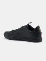 U S Polo Assn Men Black Printed PU Sneakers