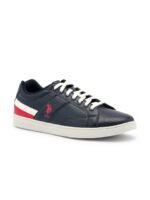 U S Polo Assn Men Navy Blue PU Sneakers