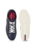 U S Polo Assn Men Navy Blue PU Sneakers