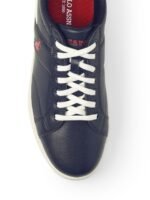 U S Polo Assn Men Navy Blue PU Sneakers