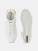 U S Polo Assn Men Off White PU Sneakers