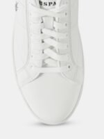 U S Polo Assn Men Off White PU Sneakers