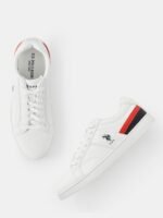 U S Polo Assn Men Off White PU Sneakers