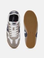 United Colors of Benetton Men Colourblocked Lightweight Comfort Insole Suede Sneakers