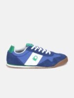 United Colors of Benetton Men Colourblocked Suede Lightweight Sneakers