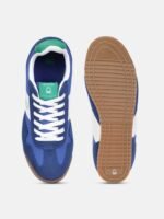 United Colors of Benetton Men Colourblocked Suede Lightweight Sneakers