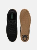 United Colors of Benetton Men Contrast Sole Suede Lightweight Sneakers