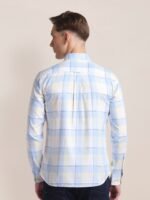 U.S. Polo Assn. button-down collar Long Sleeves Checked Casual Cotton Shirt