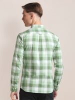 U.S. Polo Assn. Checked Button Down Collar Oxford Cotton Shirt