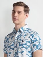 U.S. Polo Assn. Denim Co. Printed Slim Fit Cotton Casual Shirt