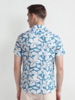 U.S. Polo Assn. Denim Co. Printed Slim Fit Cotton Casual Shirt