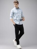 U.S. Polo Assn. Denim Co. Slim Fit Checked Pure Cotton Casual Shirt