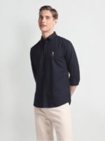 U.S. Polo Assn. Denim Co. Slim Fit Opaque Casual Shirt