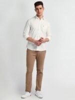 U.S. Polo Assn. Denim Co. Slim Fit Spread Collar Twill Casual Shirt