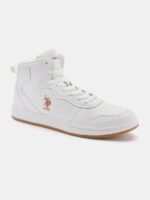 U.S. Polo Assn. Men Perforations Comfort Insole Mid-Top Lace-Ups Sneakers