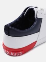 U.S. Polo Assn. Men Perforations PU Sneakers With Minimal Colourblocked Detail
