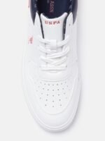 U.S. Polo Assn. Men Perforations PU Sneakers With Minimal Colourblocked Detail