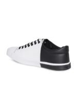 U.S. Polo Assn. Men White & Black Colourblocked Sneakers