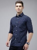 U.S. Polo Assn. Tailored Fit Opaque Printed Pure Cotton Casual Shirt