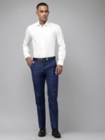 Van Heusen Pure Cotton Self Design Slim Fit Textured Formal Shirt