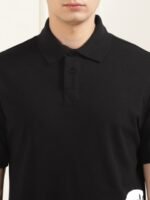 Versace Jeans Couture Men Solid Polo Collar T-shirt