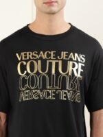 Versace Jeans Couture Typography Printed Cotton T-shirt